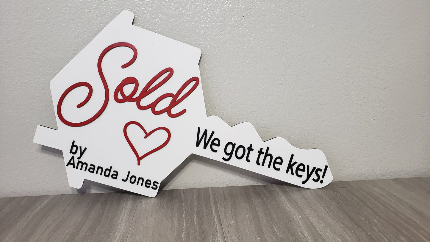 Sold Sign For Realtor