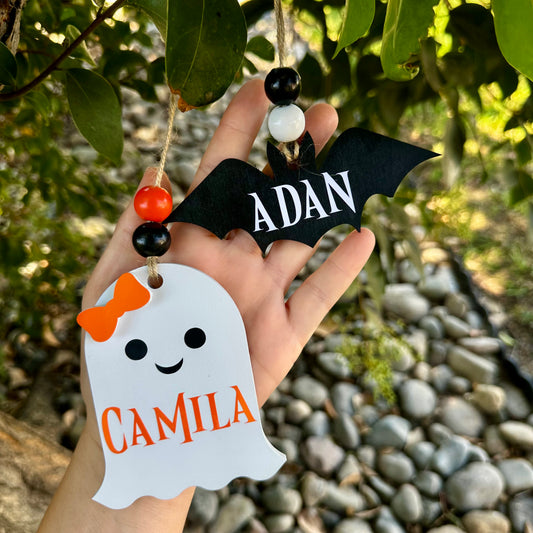 Personalized Halloween Tags