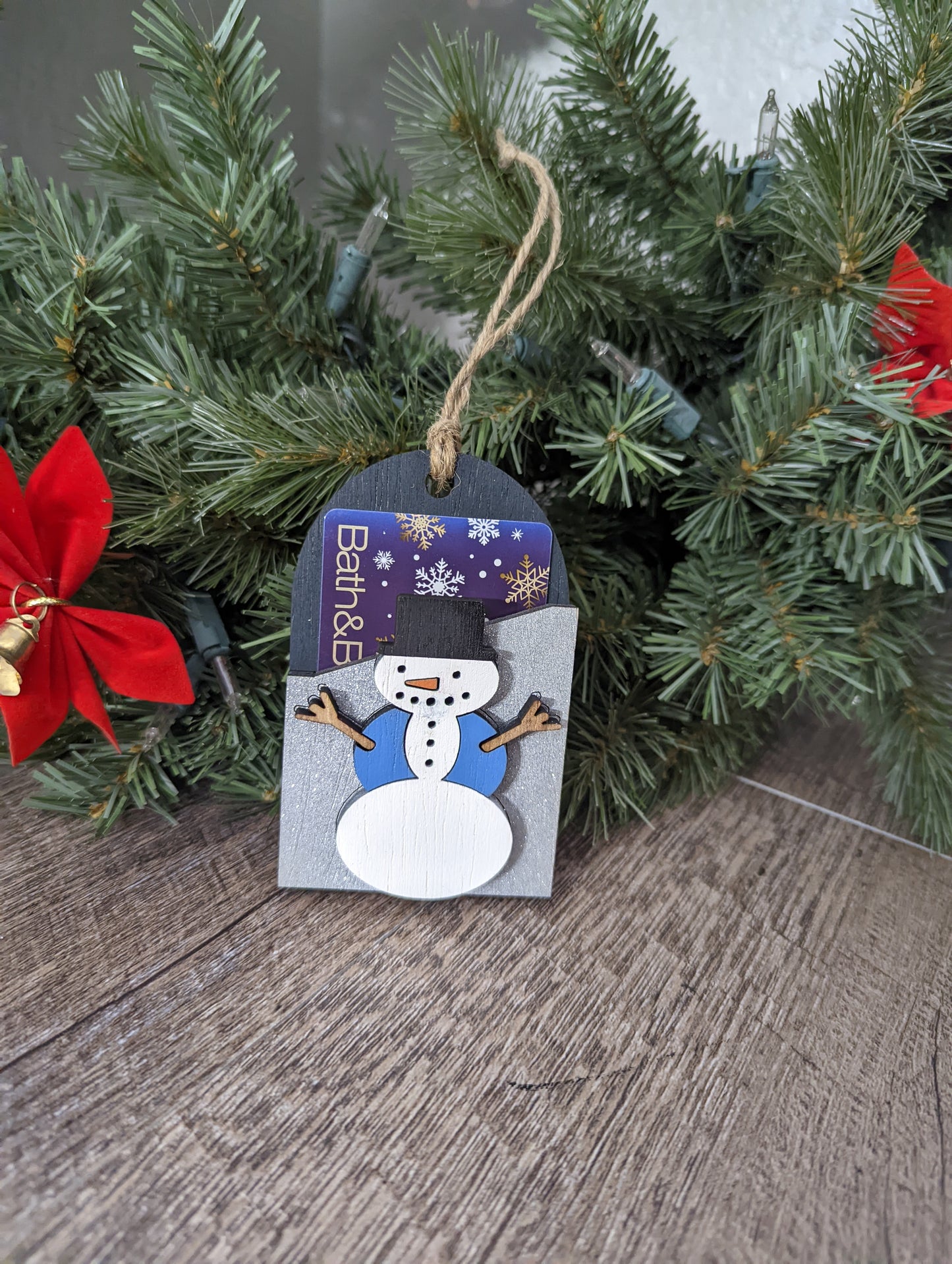 Christmas gift card tags