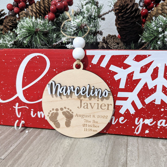 Baby Announcement Ornaments