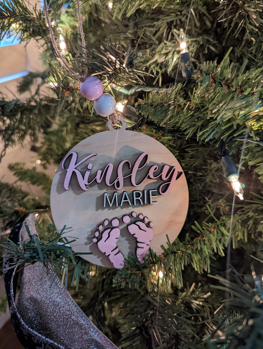 Baby Personalized Name Ornaments